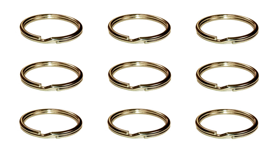 10x 25mm Split Key Rings